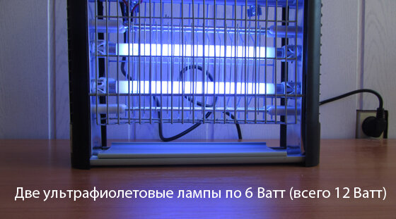 Уничтожитель-ловушка насекомых, мух, комаров Санико 12 (60 м², 12 Вт, Польша) 